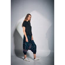 Load image into Gallery viewer, Peacock Heaven Unisex Aladdin drop crotch pants in Green PP0056 020058 05