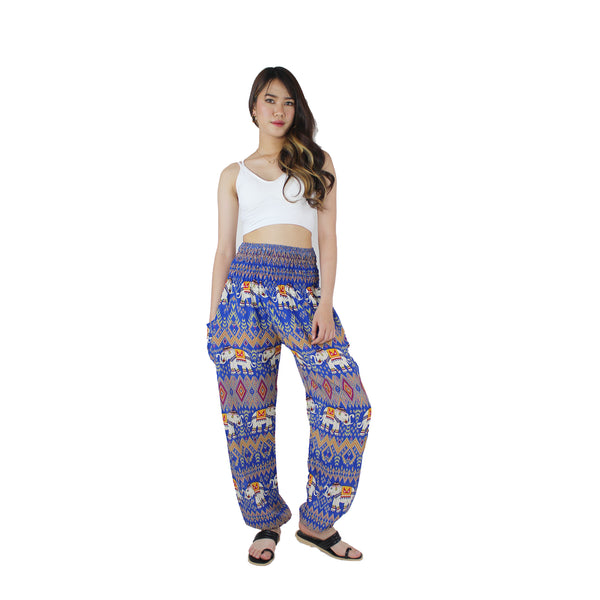 Oriental Elephant Women's Harem Pants in Blue PP0004 020234 01