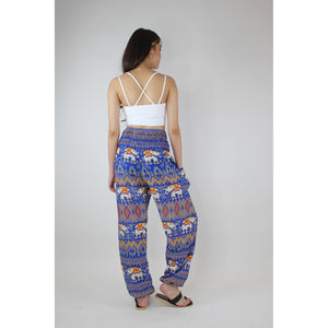 Oriental Elephant Women's Harem Pants in Blue PP0004 020234 01