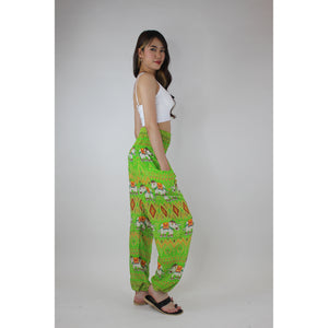Oriental Elephant Women's Harem Pants in Green PP0004 020234 03