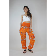 Load image into Gallery viewer, Oriental Elephant Women&#39;s Harem Pants in Orange PP0004 020234 04
