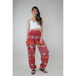 Oriental Elephant Women's Harem Pants in Pink PP0004 020234 02