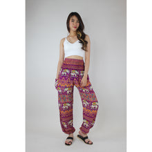 Load image into Gallery viewer, Oriental Elephant Women&#39;s Harem Pants in Purple PP0004 020234 05