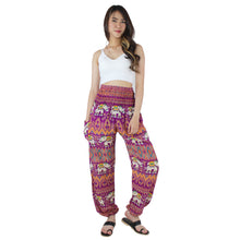 Load image into Gallery viewer, Oriental Elephant Women&#39;s Harem Pants in Purple PP0004 020234 05