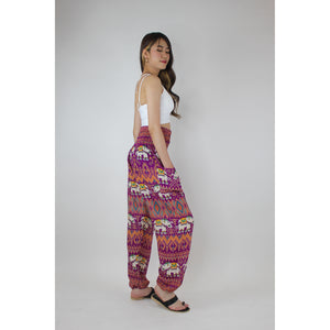 Oriental Elephant Women's Harem Pants in Purple PP0004 020234 05