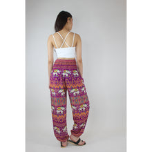 Load image into Gallery viewer, Oriental Elephant Women&#39;s Harem Pants in Purple PP0004 020234 05