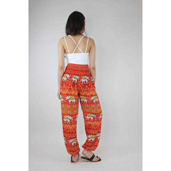 Oriental Elephant Women's Harem Pants in Red PP0004 020234 06