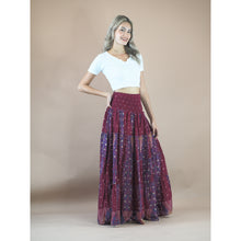 Load image into Gallery viewer, Peacock Women&#39;s Skirt in Dark Red SK0092 020008 02