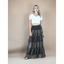Load image into Gallery viewer, Peacock Women&#39;s Skirt in Black White SK0092 020007 06