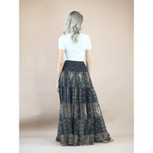 Load image into Gallery viewer, Peacock Women&#39;s Skirt in Black White SK0092 020007 06