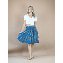 Load image into Gallery viewer, Peacock Feather Women&#39;s Skirt in Ocean Blue SK0090 020015 02