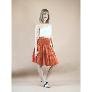 Peacock Feather Women's Skirt in Orange SK0090 020015 03