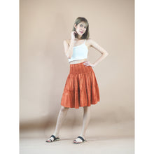 Load image into Gallery viewer, Peacock Feather Women&#39;s Skirt in Orange SK0090 020015 03