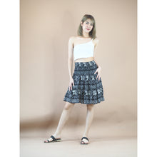 Load image into Gallery viewer, African Elephant Women&#39;s Skirt in Black SK0090 020004 01