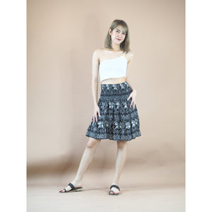 African Elephant Women's Skirt in Black SK0090 020004 01