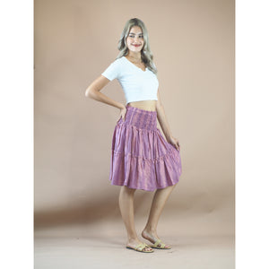 Peacock Feather Women's Skirt in Pink SK0090 020015 05