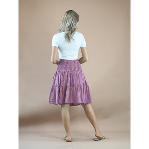 Peacock Feather Women's Skirt in Pink SK0090 020015 05