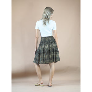 Paisley Mistery Women's Skirt in Black Gold SK0090 020016 10