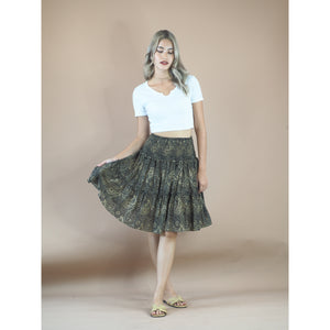Paisley Mistery Women's Skirt in Black Gold SK0090 020016 10
