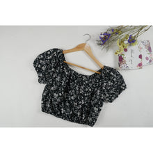 Load image into Gallery viewer, Daisy Blouse Puff Sleeve Tops in Black SH0194 130001 01