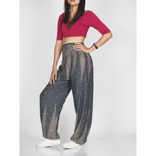 Load image into Gallery viewer, Peacock Feather Dream 15 women harem pants in Gray PP0004 020015 06