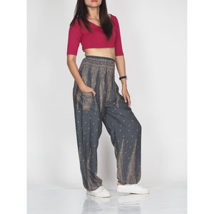 Peacock Feather Dream 15 women harem pants in Gray PP0004 020015 06