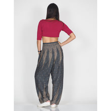 Load image into Gallery viewer, Peacock Feather Dream 15 women harem pants in Gray PP0004 020015 06