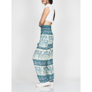 Cute elephant 27 men/women harem pants in Blue PP0004 020027 02