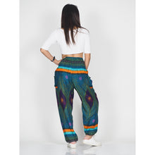 Load image into Gallery viewer, Big eye 50 women harem pants in Ocean Blue PP0004 020050 04