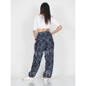 Elephant Circles 51 men/women harem pants in Black PP0004 020051 01