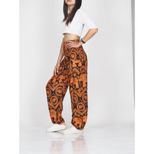 Load image into Gallery viewer, Elephant Circles 51 men/women harem pants in Orange PP0004 020051 03