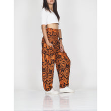 Load image into Gallery viewer, Elephant Circles 51 men/women harem pants in Orange PP0004 020051 03