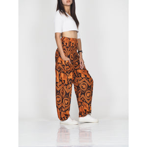 Elephant Circles 51 men/women harem pants in Orange PP0004 020051 03