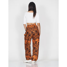 Load image into Gallery viewer, Elephant Circles 51 men/women harem pants in Orange PP0004 020051 03