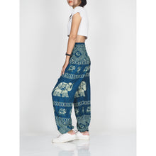 Load image into Gallery viewer, Pirate elephant 23 women harem pants in Green PP0004 020023 05