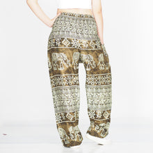 Load image into Gallery viewer, Rupestree elephant 123 men/women harem pants in Green PP0004 020123 03