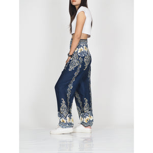 Flower chain 64 women harem pants in Ocean Blue PP0004 020064 01