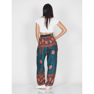 Mandala elephant 71 women harem pants in Green PP0004 020071 06