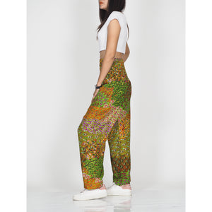 Feather bed 76 women harem pants in green PP0004 020076 06