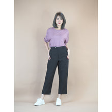 Load image into Gallery viewer, Organic Cotton Casual pants one Button in 3 colors PP0299