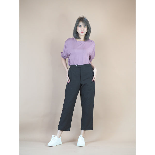 Organic Cotton Casual pants one Button in 3 colors PP0299