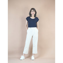 Load image into Gallery viewer, Organic Cotton Casual pants one Button in 3 colors PP0299