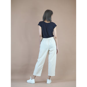 Organic Cotton Casual pants one Button in 3 colors PP0299