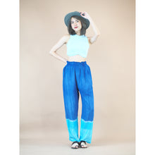 Load image into Gallery viewer, Hand Tiedye New Style Flowy Women&#39;s Palazzo Pants in Blue  PP0326 029000 07