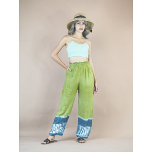 Hand Tiedye New Style Flowy Women's Palazzo Pants in Green  PP0326 029000 20