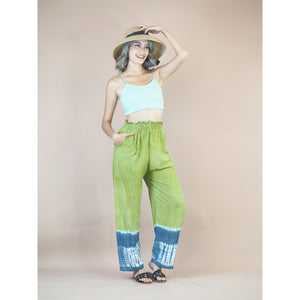 Hand Tiedye New Style Flowy Women's Palazzo Pants in Green  PP0326 029000 20