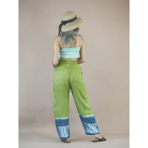 Hand Tiedye New Style Flowy Women's Palazzo Pants in Green  PP0326 029000 20