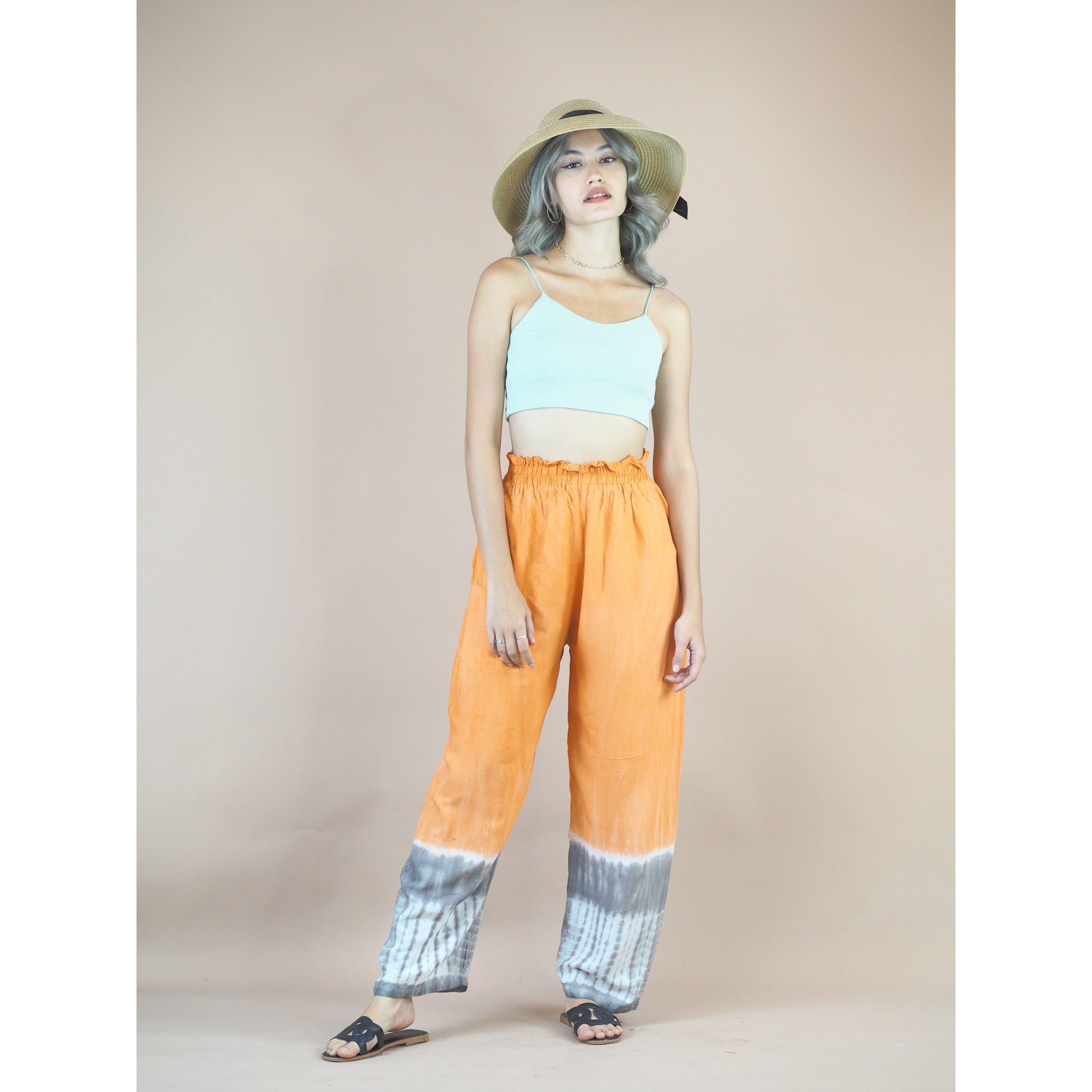 Flowy orange pants store