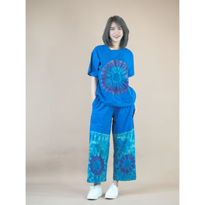 Tie dye women's Short sleeve with Long pant in Royal Blue JP0095 019000 07