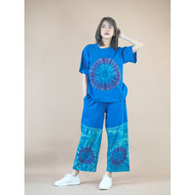 Load image into Gallery viewer, Tie dye women&#39;s Short sleeve with Long pant in Royal Blue JP0095 019000 07